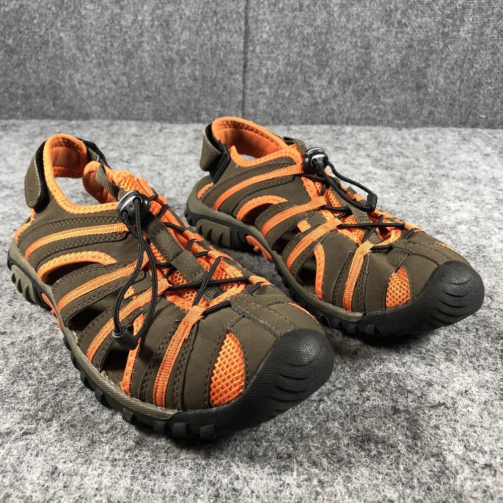 Kamik Escape Sandals Mens Size 8 Olive Orange Closed Toe Hiking Water HK0125‎